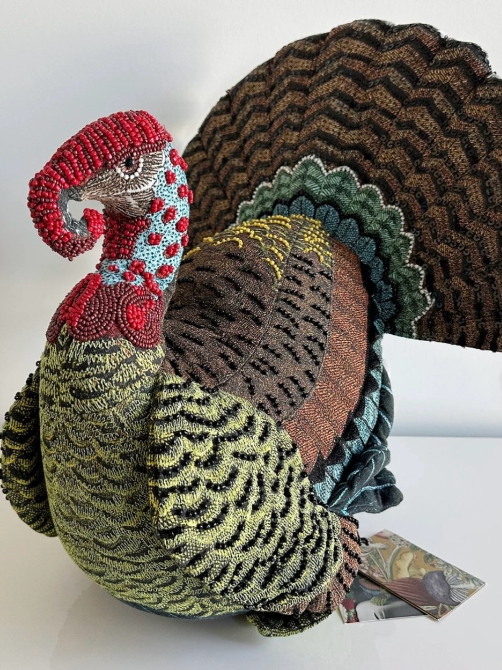 John Derian for Target Beaded Turkey Pillow - Picture 3 of 10
